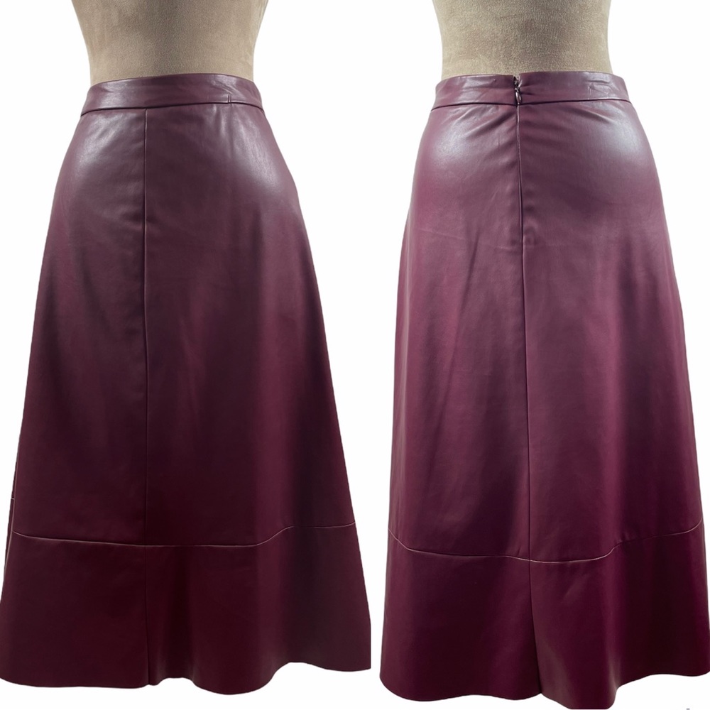 VINCE CAMUTO FIT & FLARE MIDI SKIRT